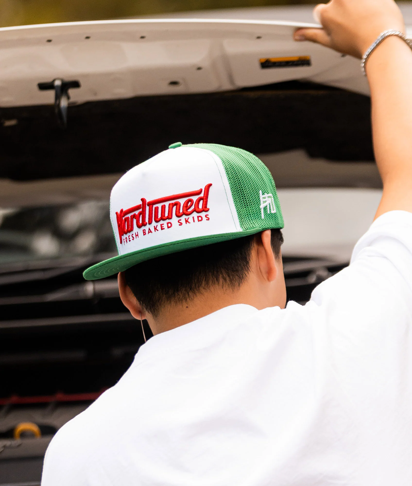 Crispy Skids Flat Brim Trucker Cap - Image 2