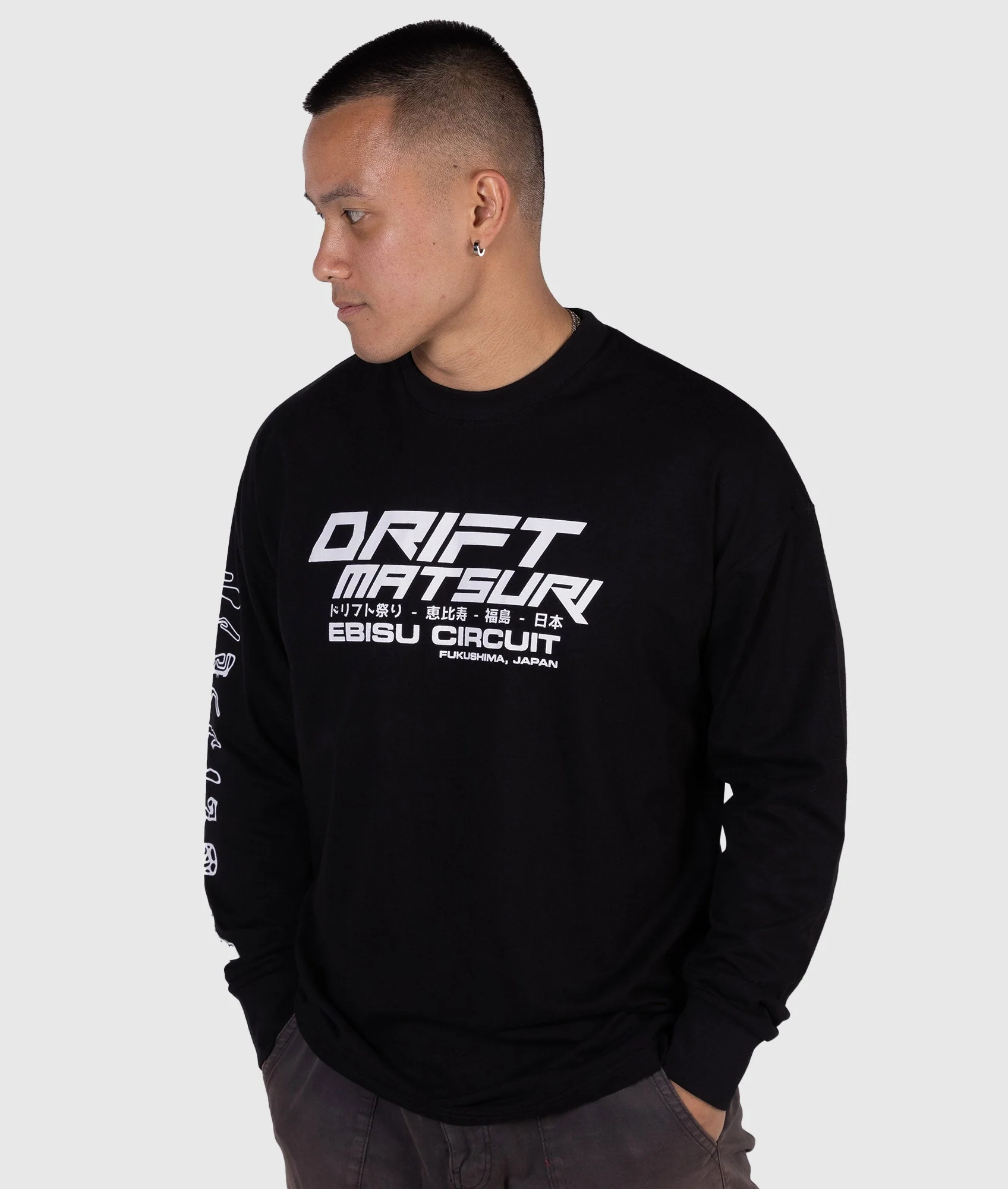 Drift Matsuri Track Tee - Black - Image 4