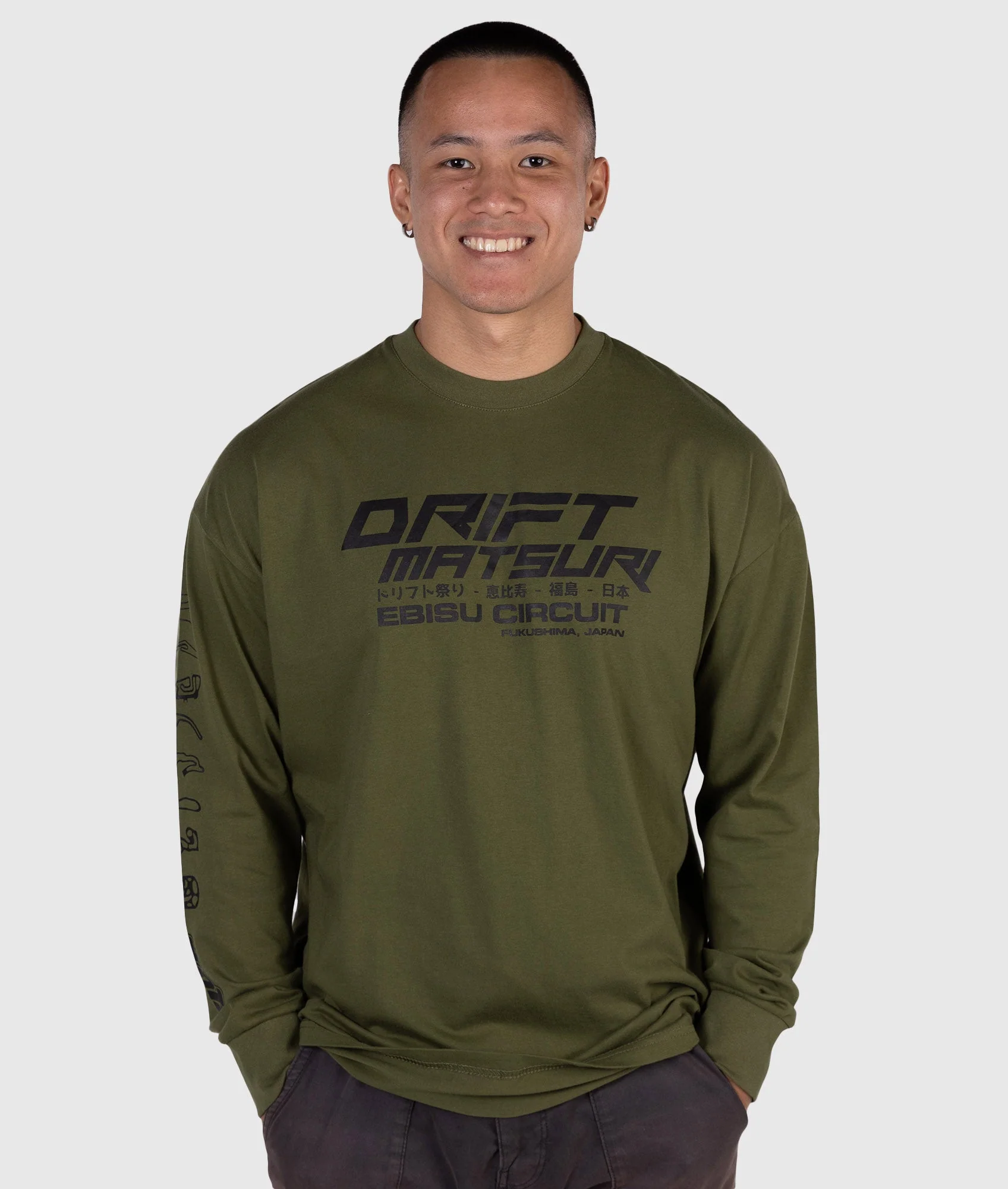 Drift Matsuri Track Tee - Khaki - Image 5