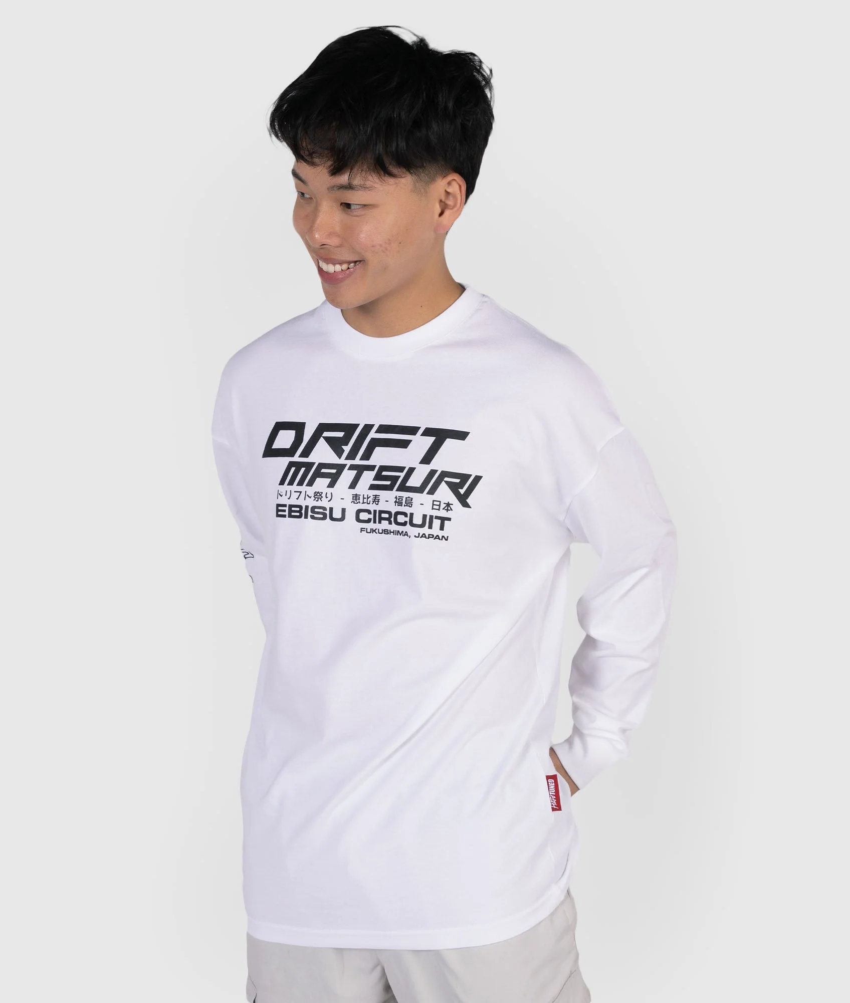 Drift Matsuri Track Tee - White - Image 3