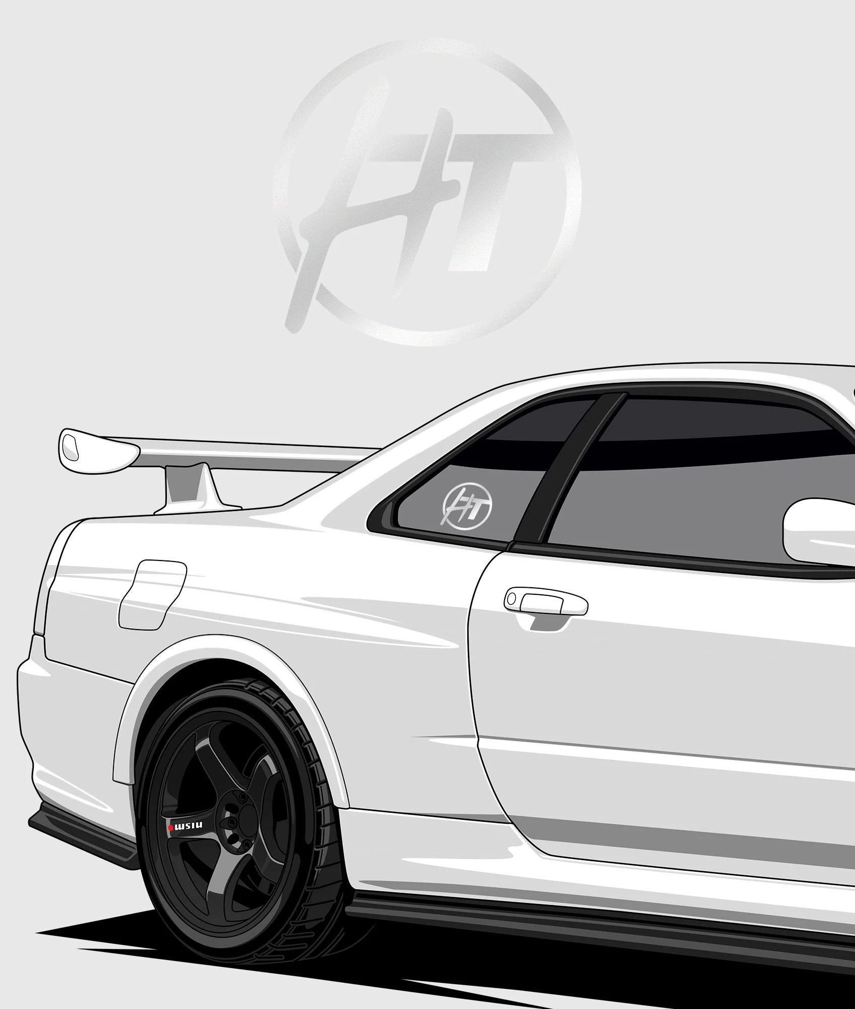 Hardtuned Dot Vinyl Sticker - Image 4