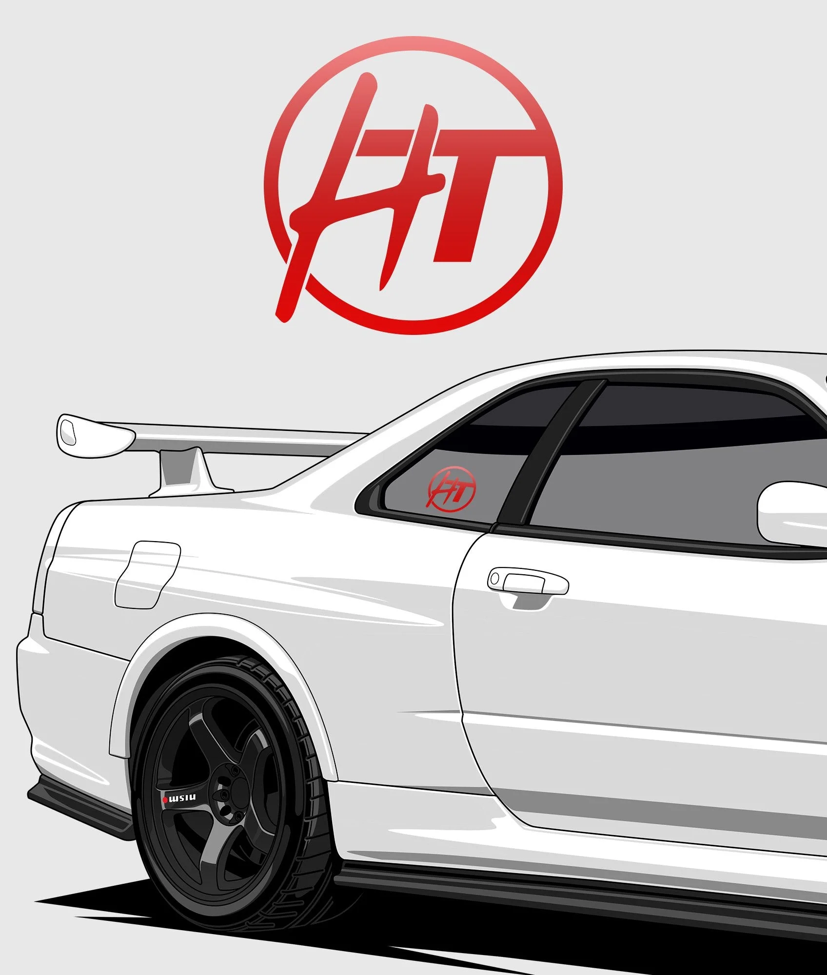 Hardtuned Dot Vinyl Sticker - Image 5