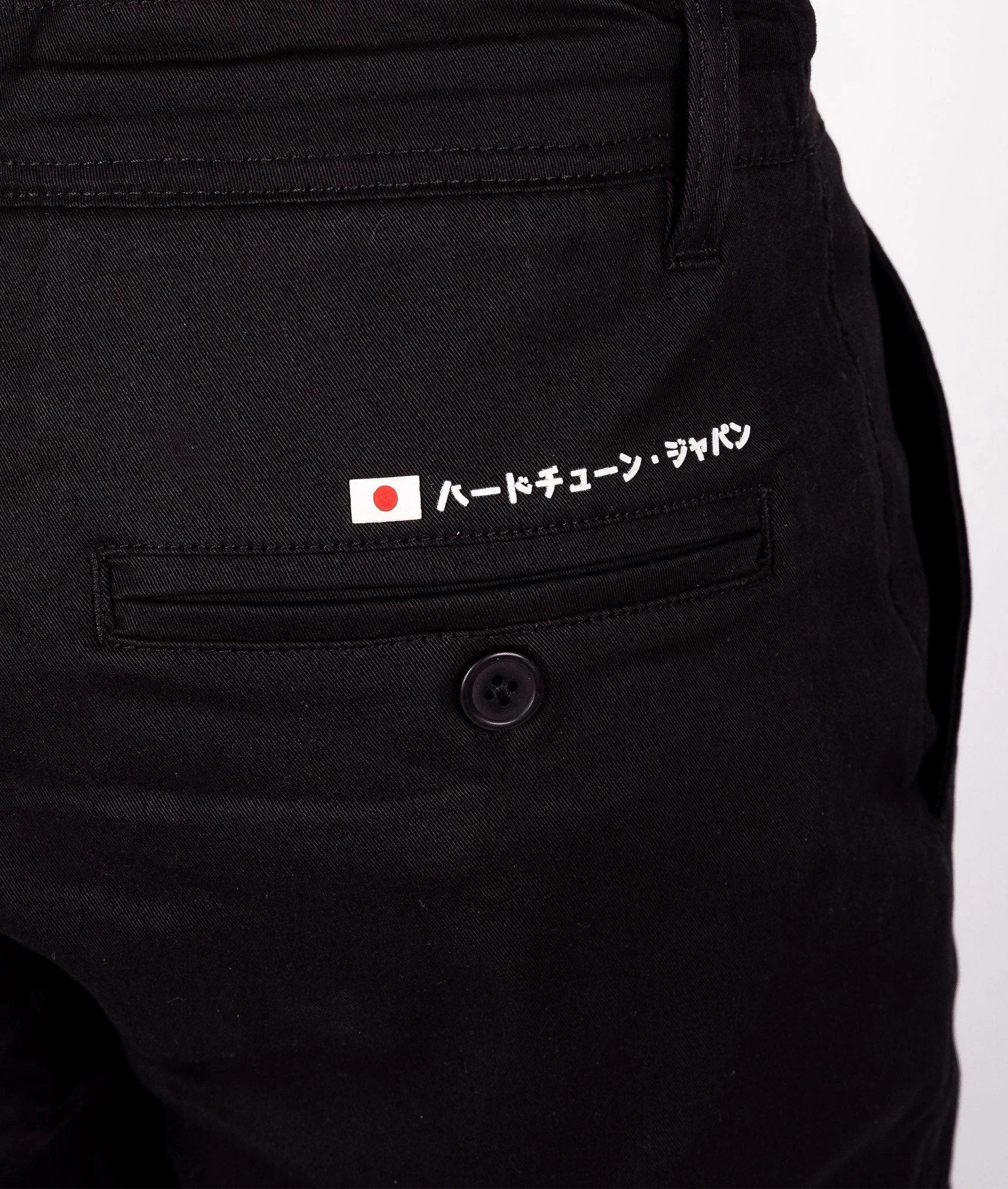 HardTuned Grid Cuffed Chinos - Black - Image 4
