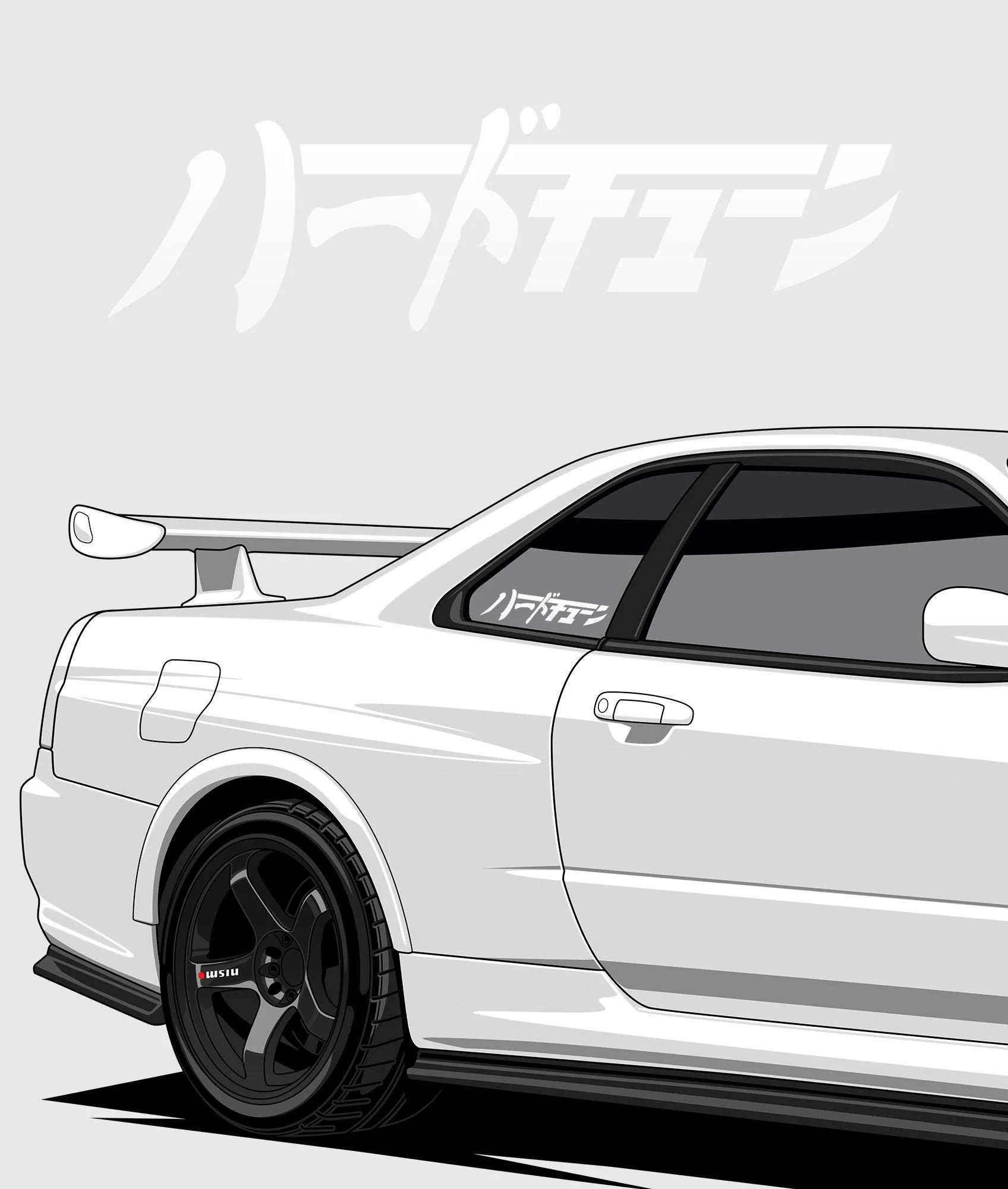 Hardtuned Kanji Vinyl Sticker - Image 5