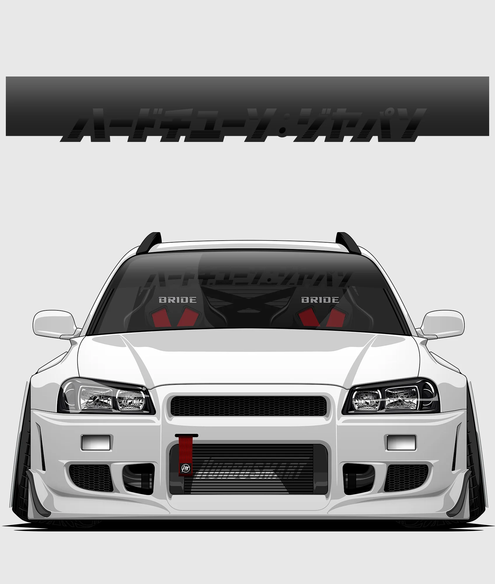 Hardtuned Kanji Window Banner - Stripes - Image 13