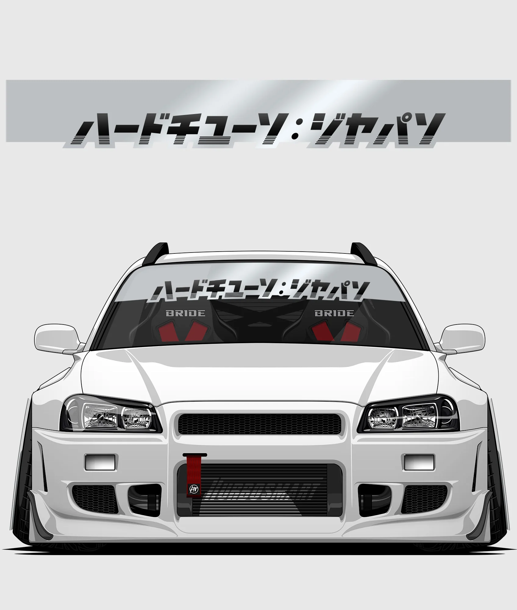 Hardtuned Kanji Window Banner - Stripes - Image 14