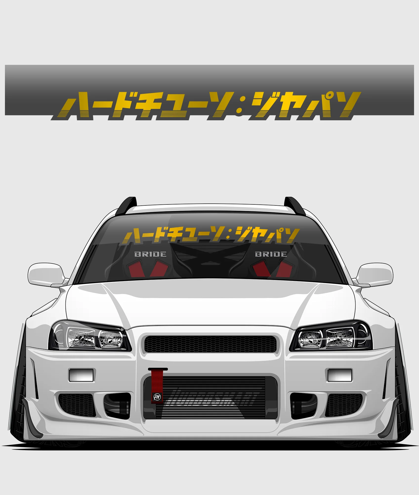 Hardtuned Kanji Window Banner - Stripes - Image 23
