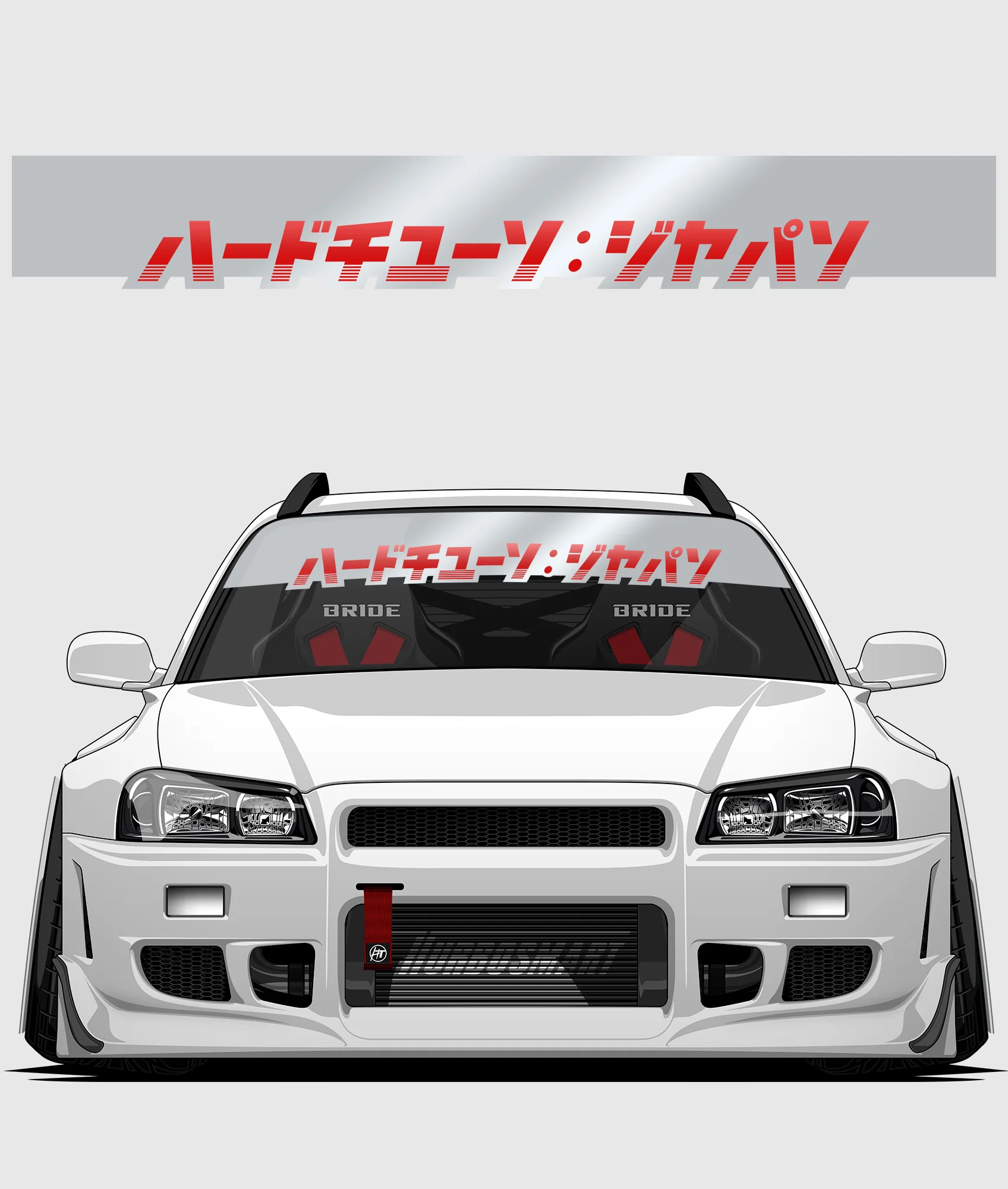 Hardtuned Kanji Window Banner - Stripes - Image 28