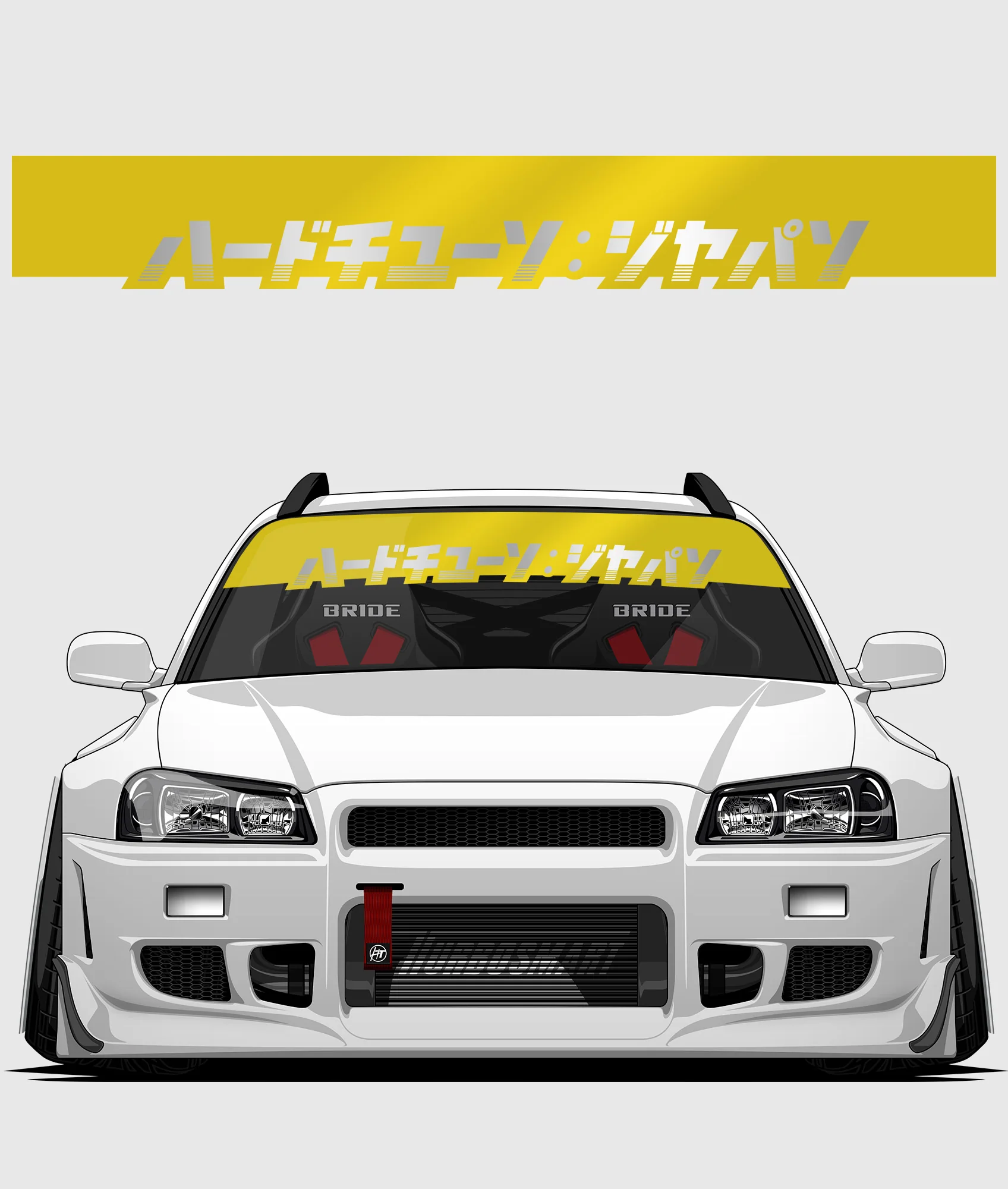 Hardtuned Kanji Window Banner - Stripes - Image 39
