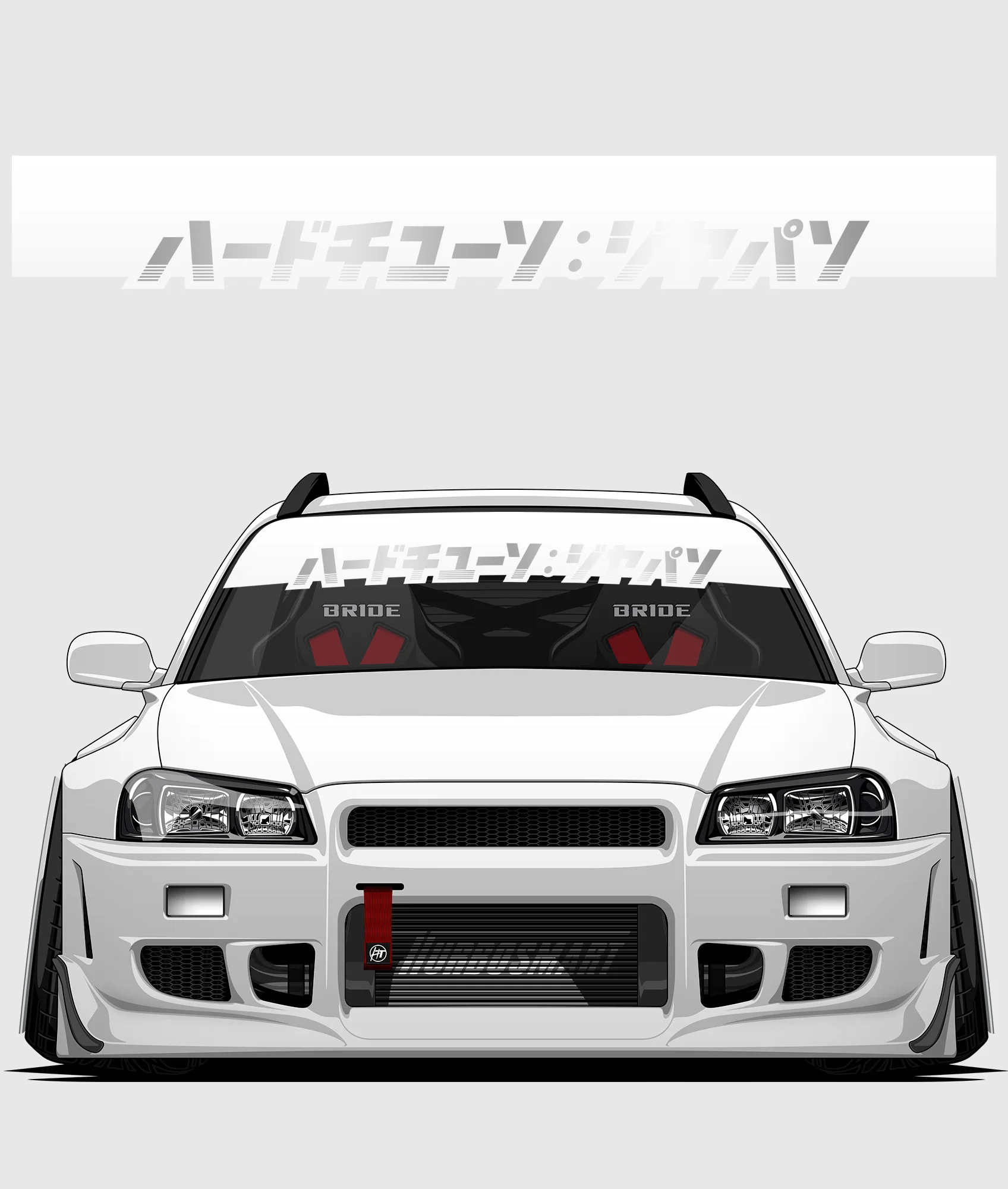 Hardtuned Kanji Window Banner - Stripes - Image 42