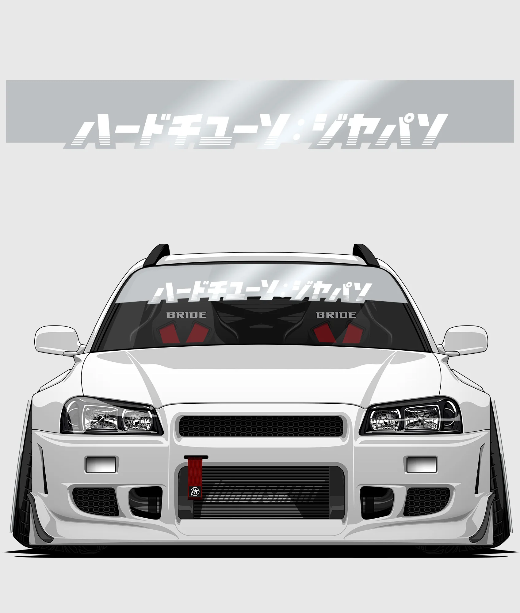 Hardtuned Kanji Window Banner - Stripes - Image 49