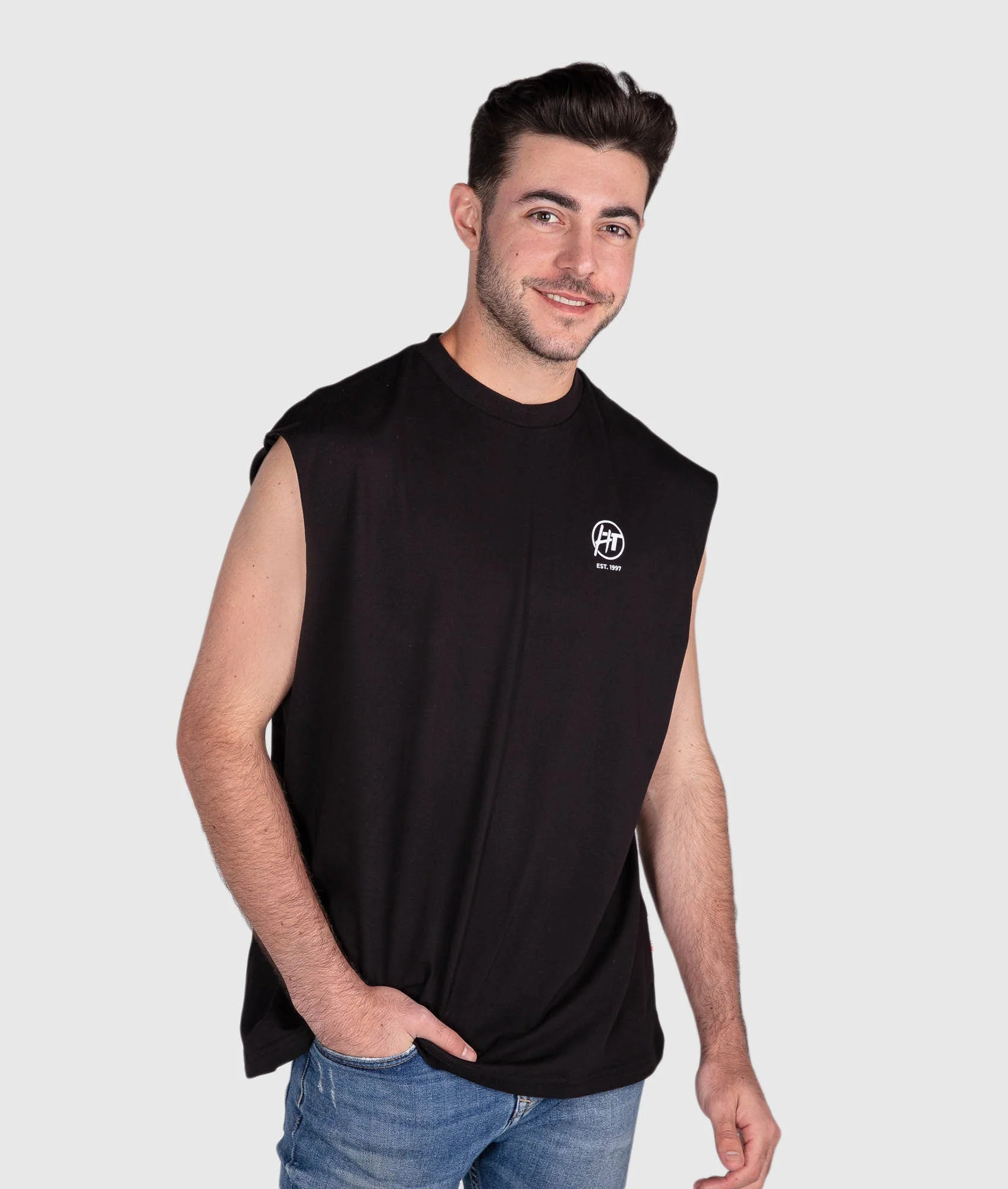 HTXJPN Crossing Tank Top - Black - Image 2