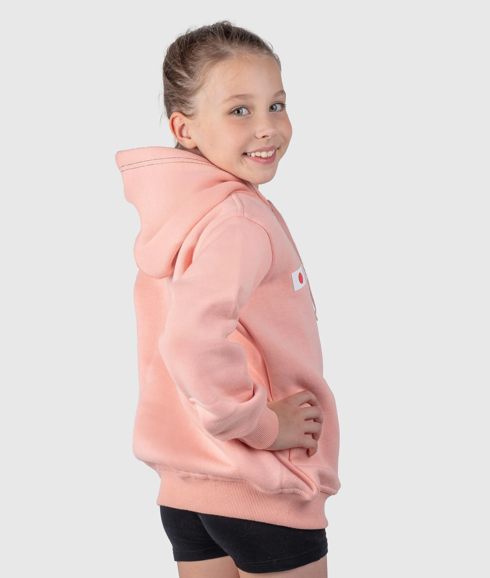 Kids Essential Hoodie - Apricot - Image 5
