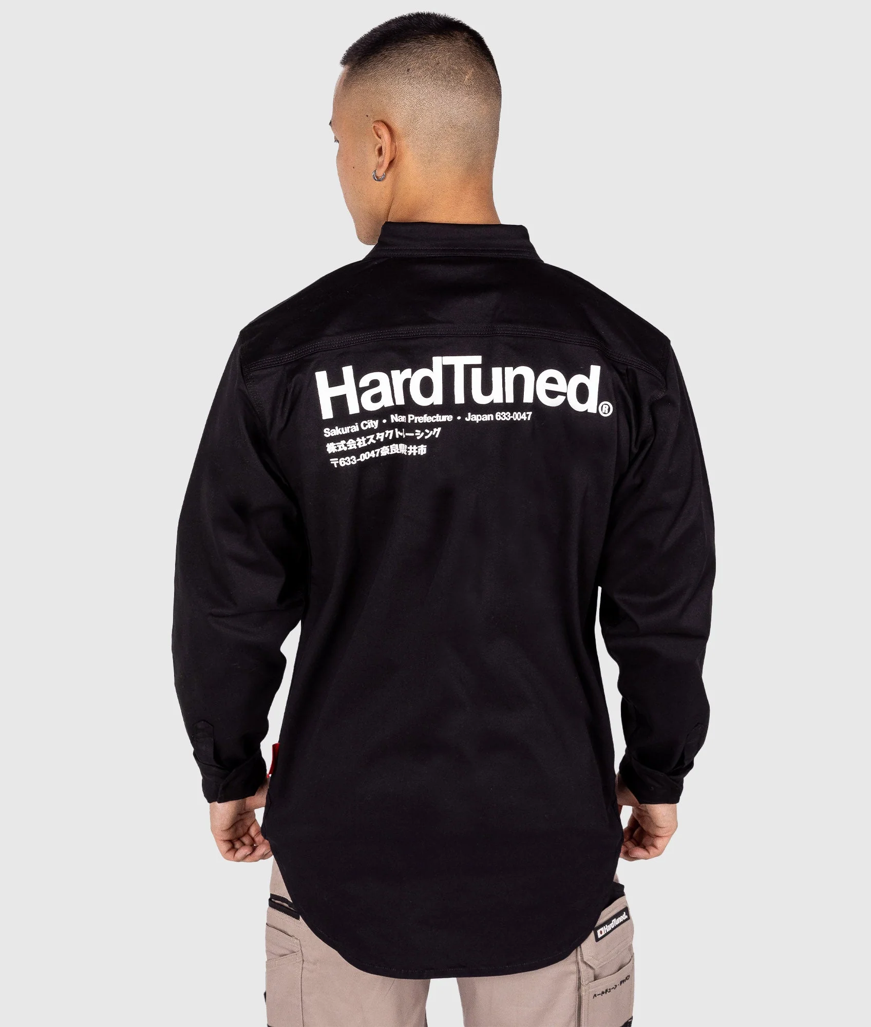 Hardtuned Long Sleeve Work Shirt - Black - Image 7