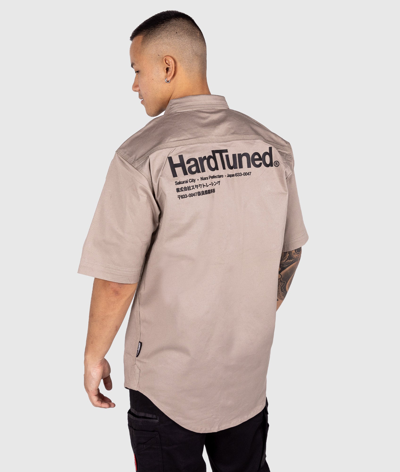 Hardtuned Short Sleeve Work Shirt - Tan - Image 3