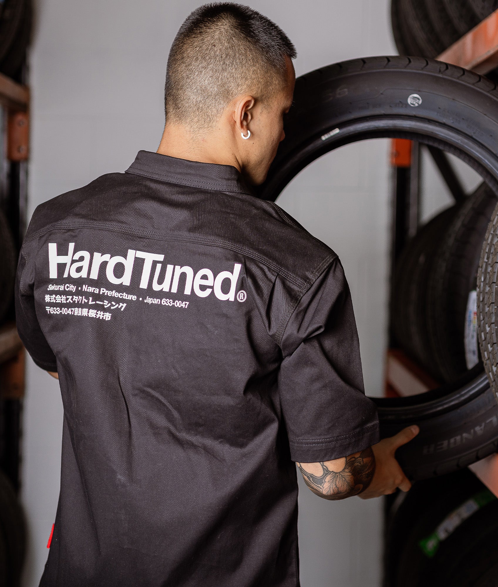 Hardtuned Short Sleeve Work Shirt - Black - Image 8