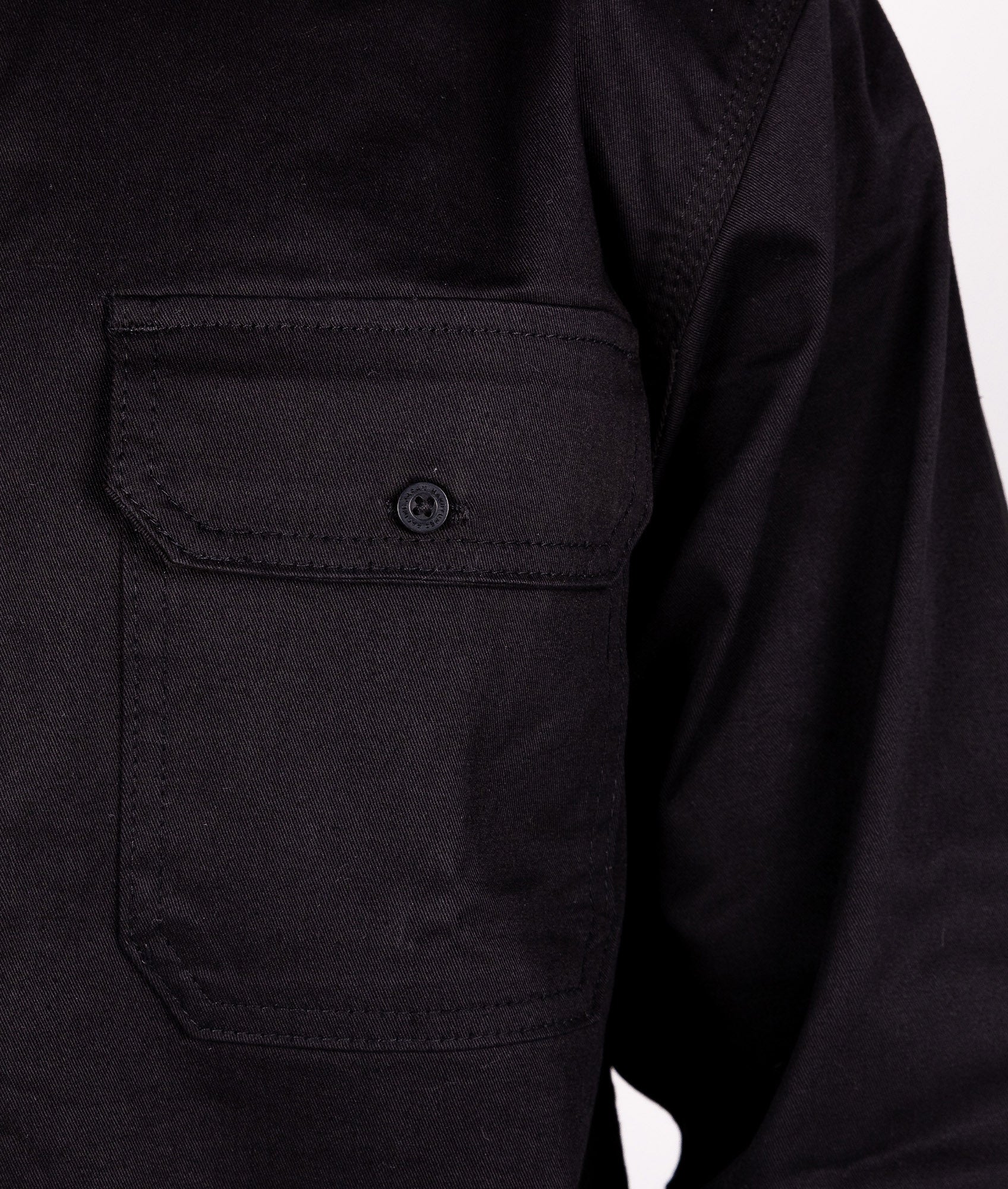 Long Sleeve Work Shirt - Black - Image 4