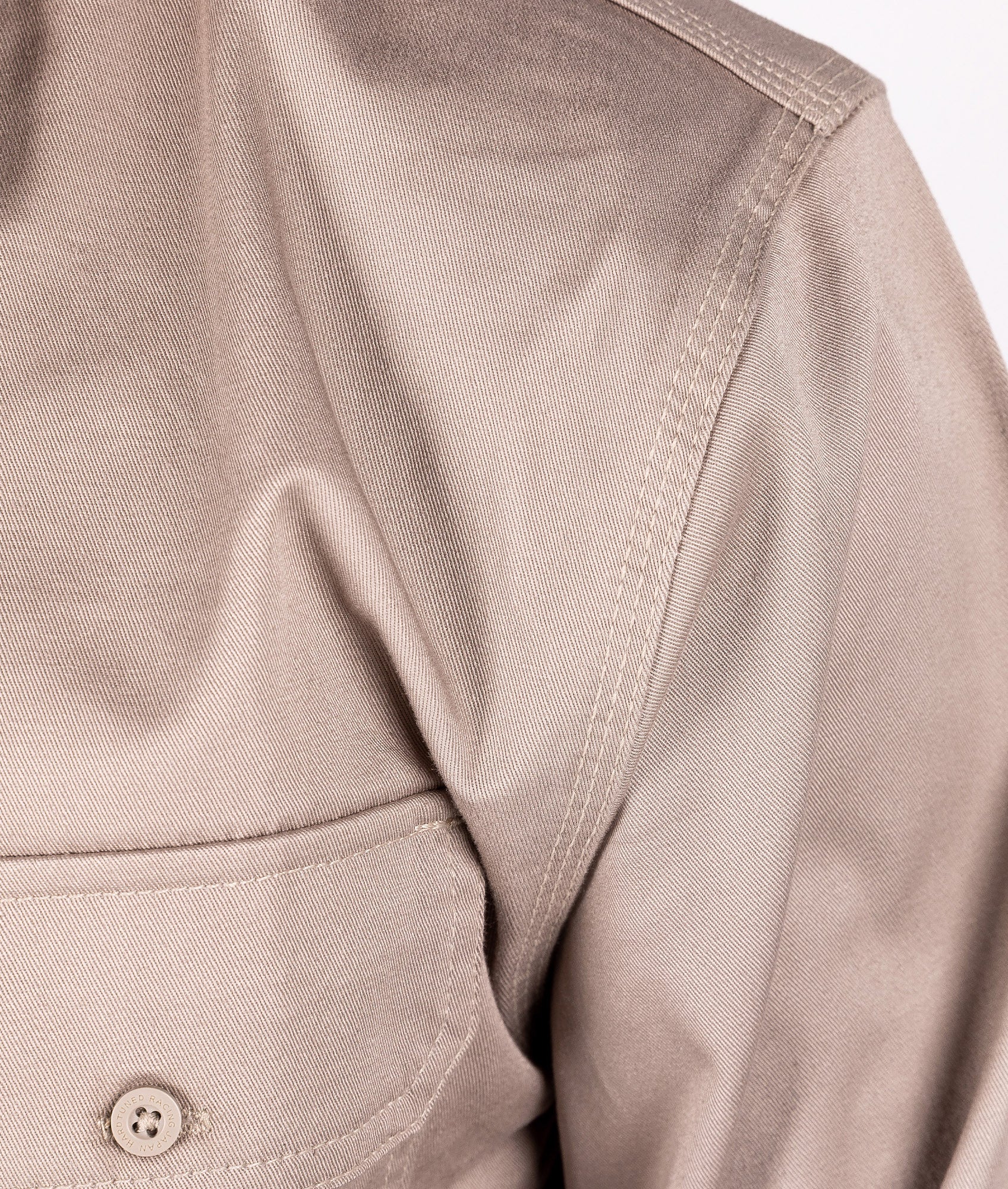Long Sleeve Work Shirt - Tan - Image 4