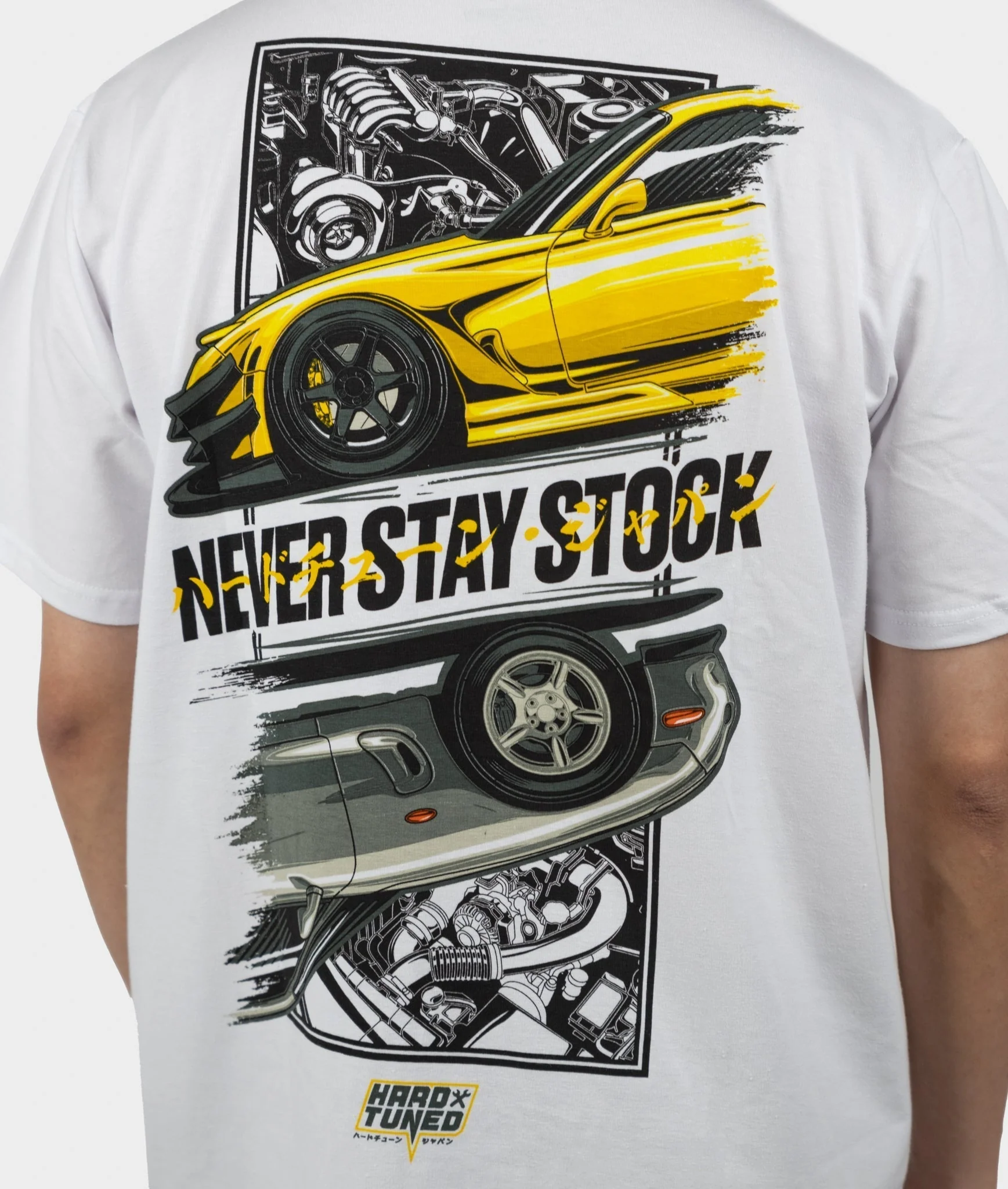 Mazda RX7 Never Stay Stock Tee - Image 3