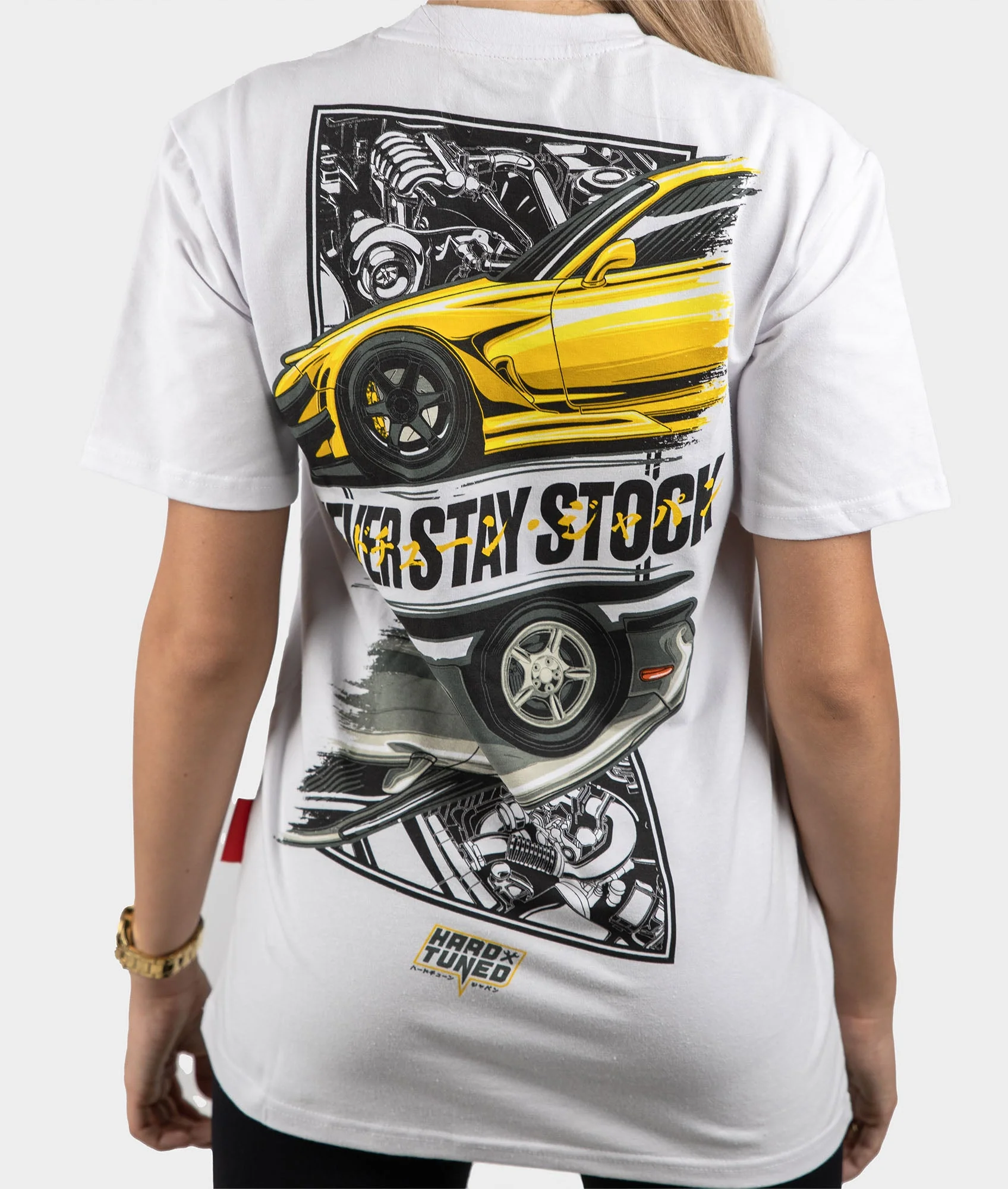 Mazda RX7 Never Stay Stock Womens Tee - Image 5
