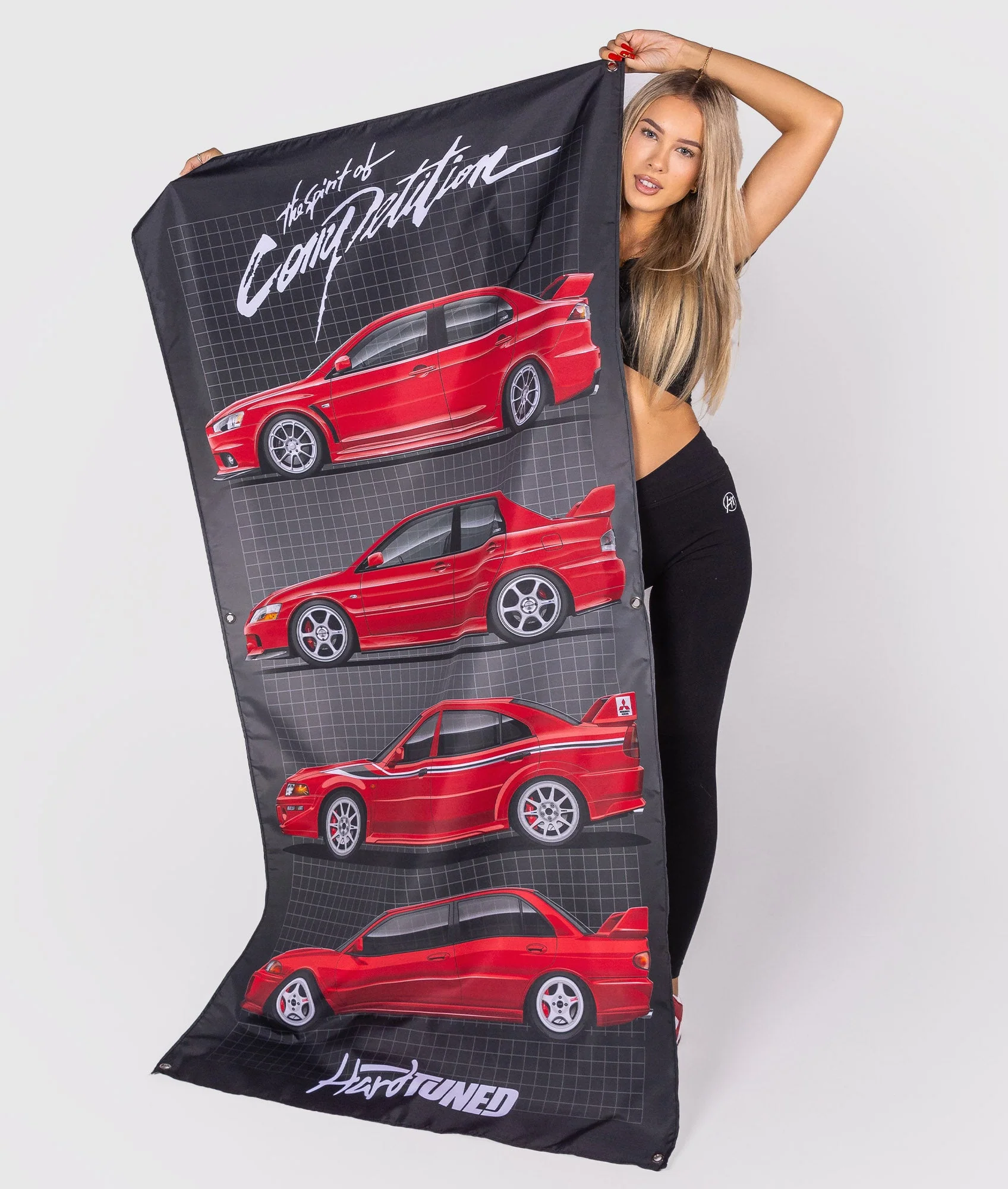 Mitsubishi Evolution Generations Garage Flag - Image 4