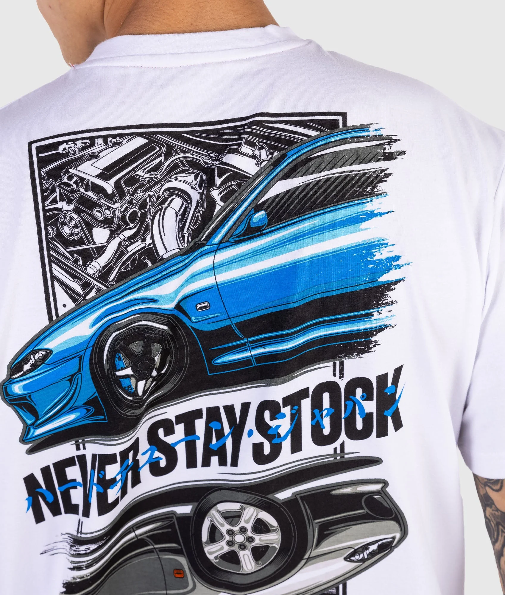 Nissan Silvia S15 Never Stay Stock Tee - Image 3