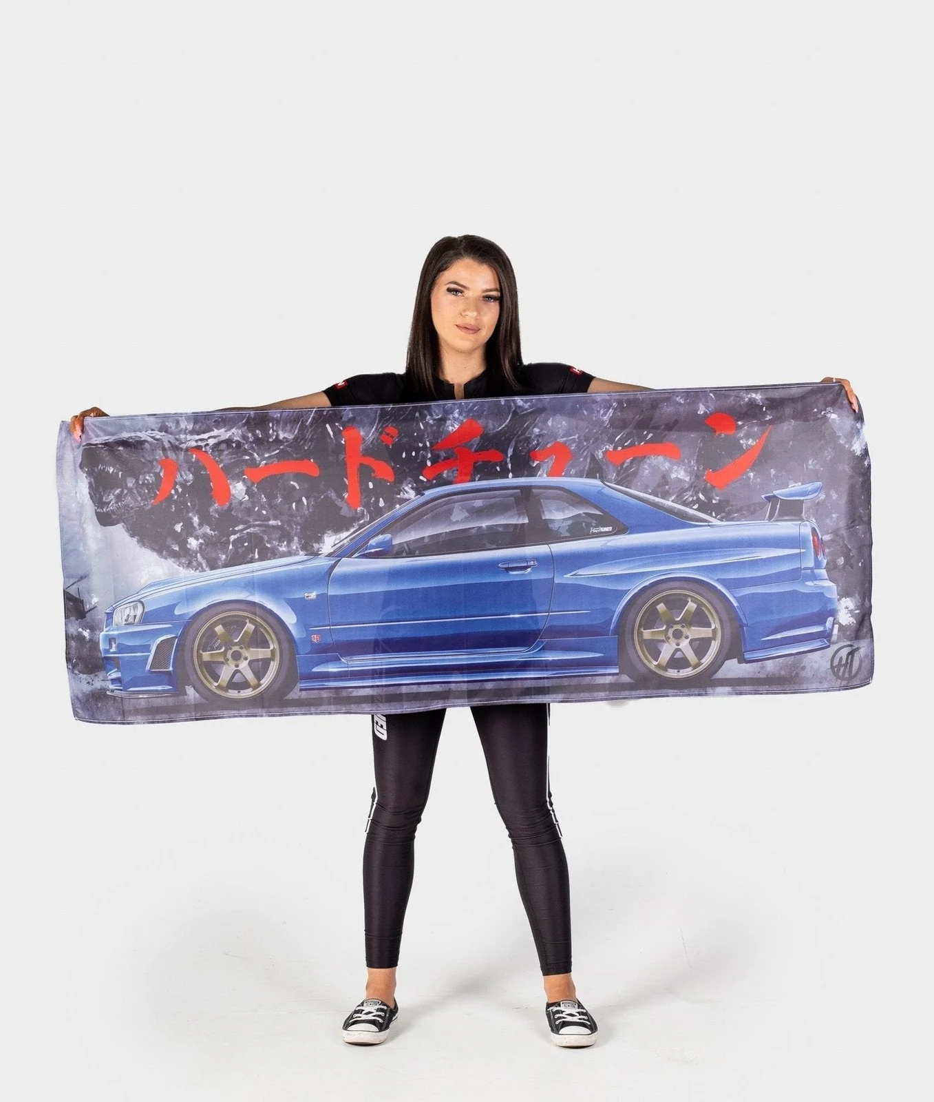 Zilla Edition Nissan Skyline R34 GTR Garage Flag