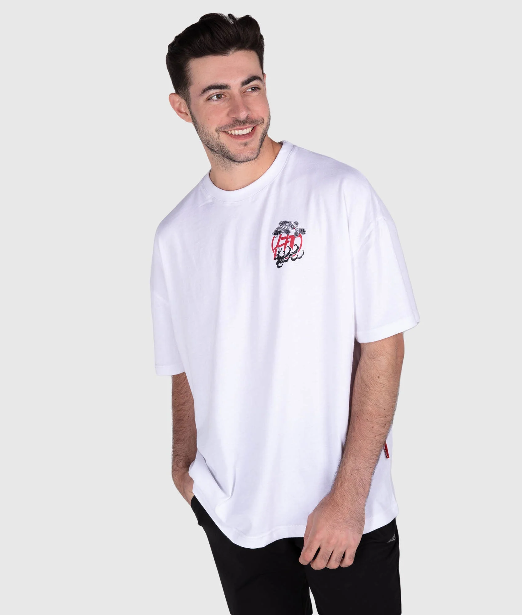 Oversized Meister Tattoo Tee - White - Image 3