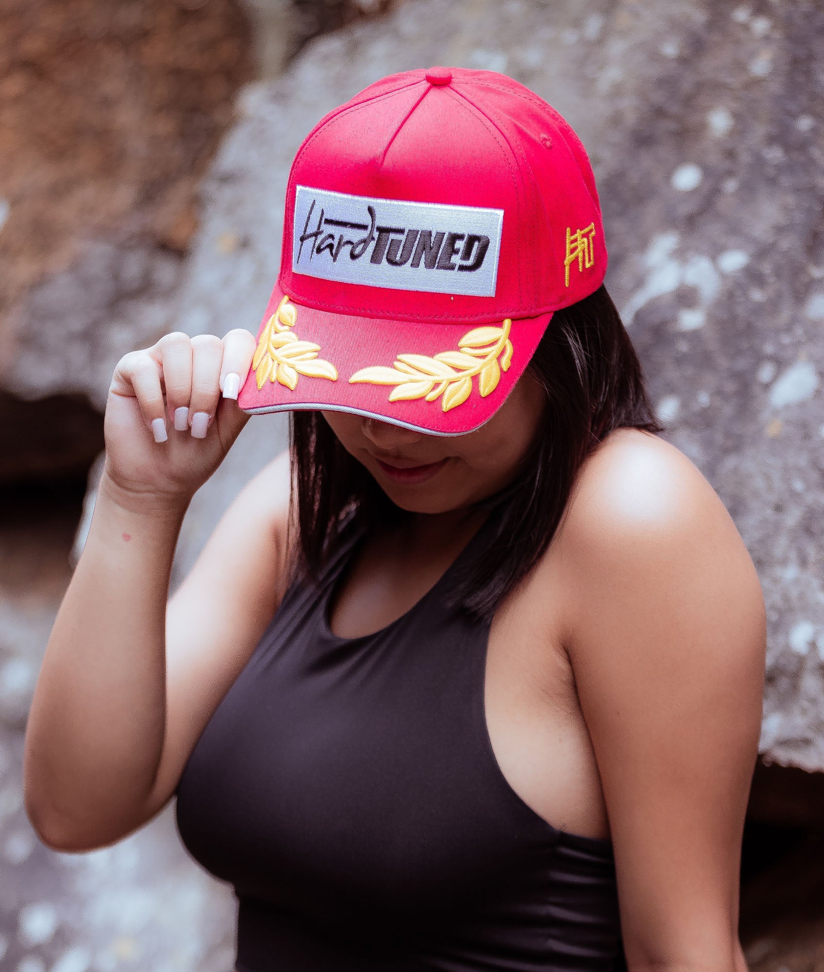 Podium Cap - Red/Gold - Image 2