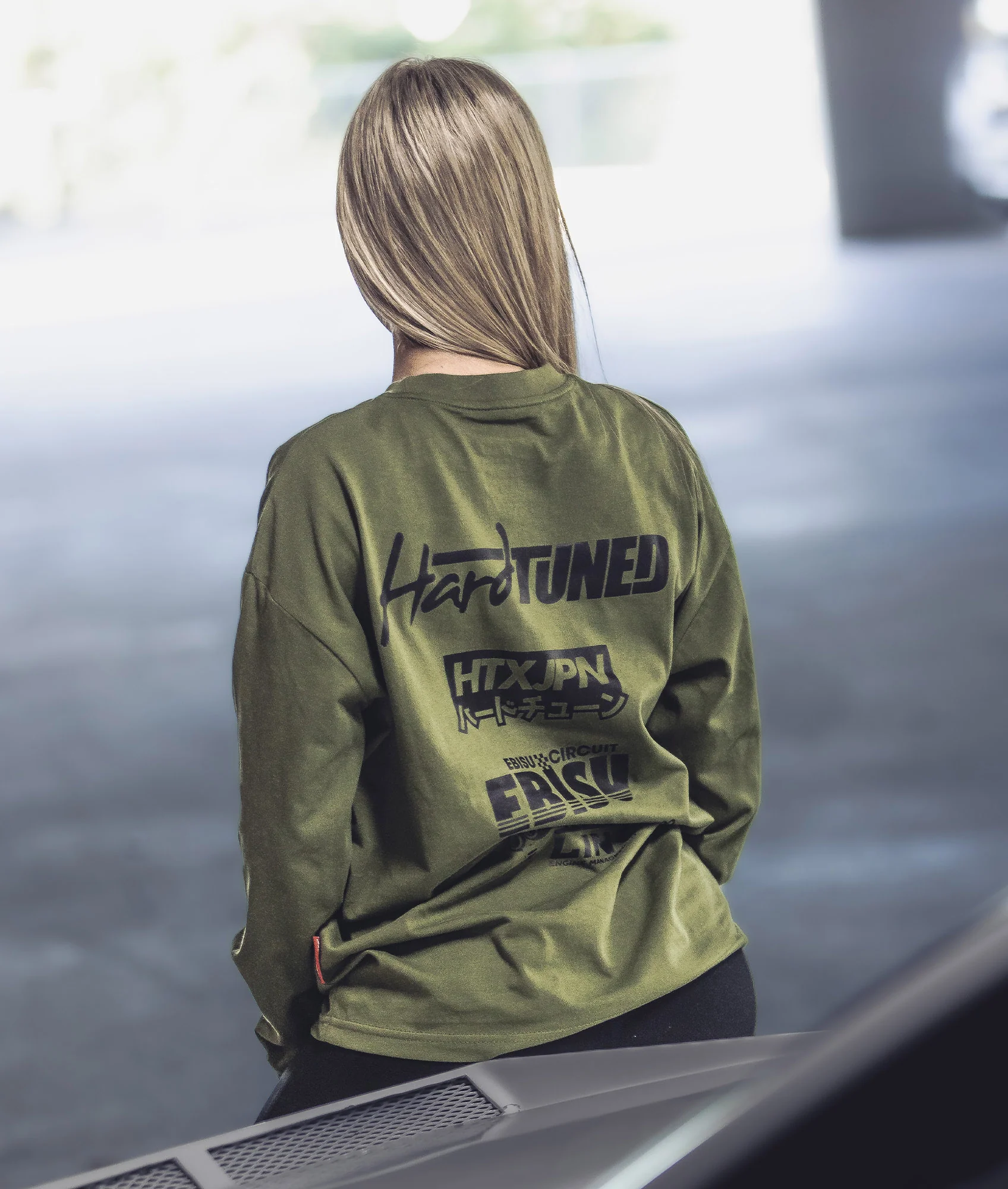 Womens Drift Matsuri Track Tee - Khaki - Image 10