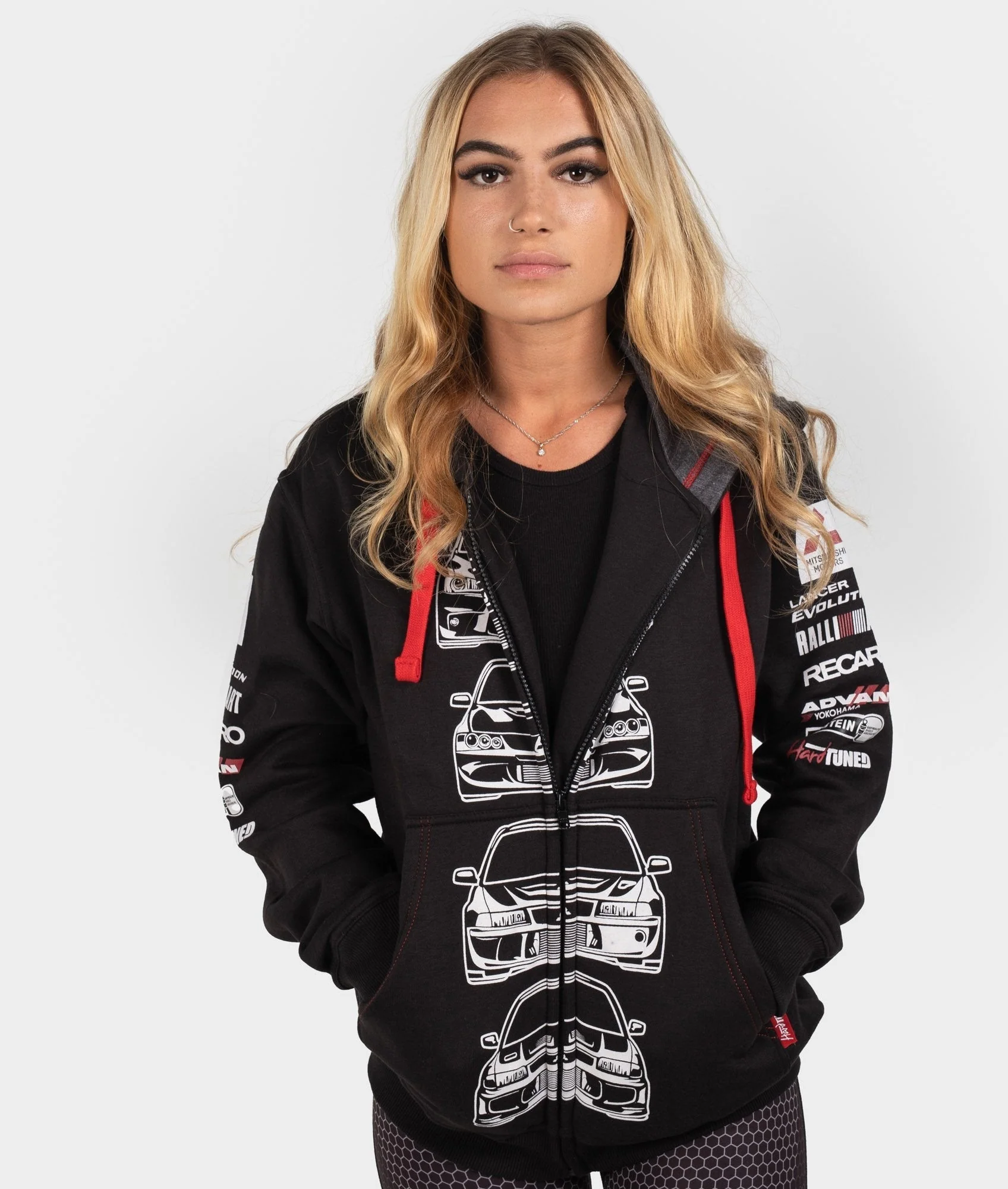 Mitsubishi Evolution Womens Hoodie - Image 4