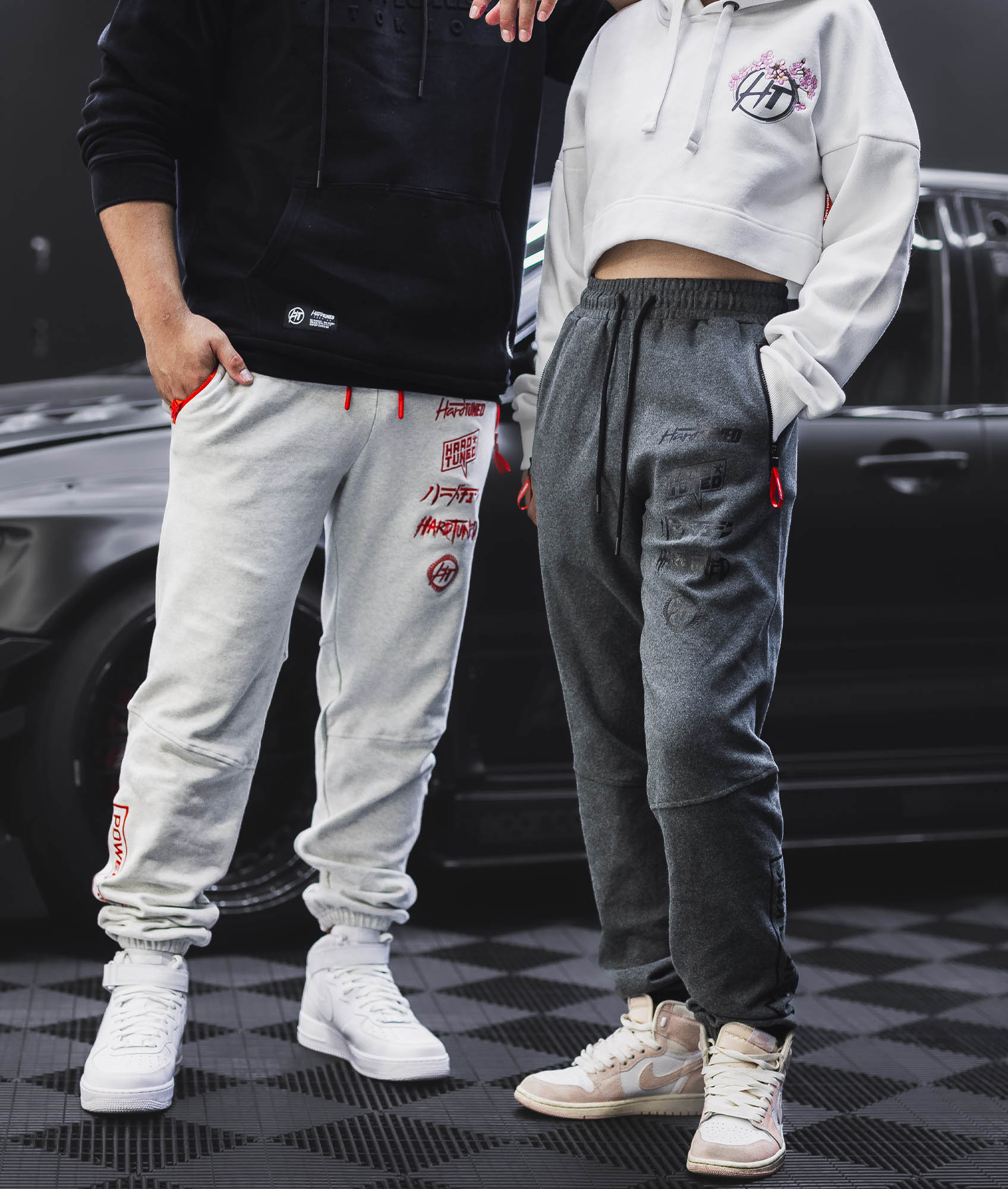 Women's Clutch Kick P1 Fleece Track Pants - Charcoal - Image 2