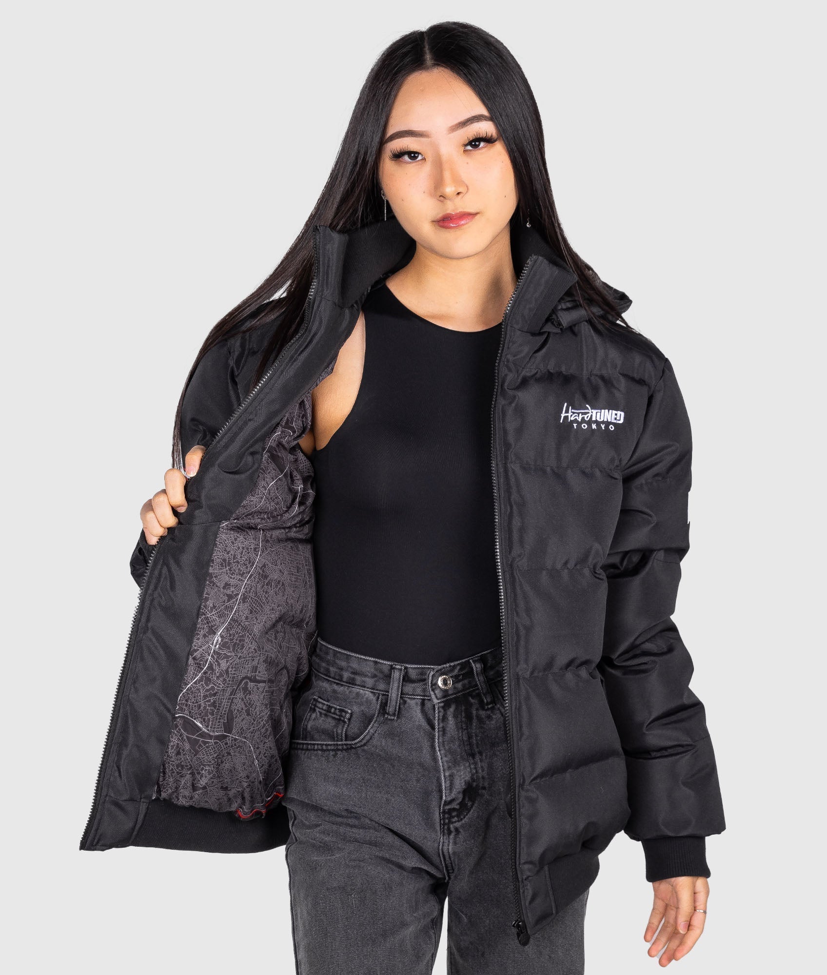 Womens Underground C1 Loop Puffer Jacket - Image 3