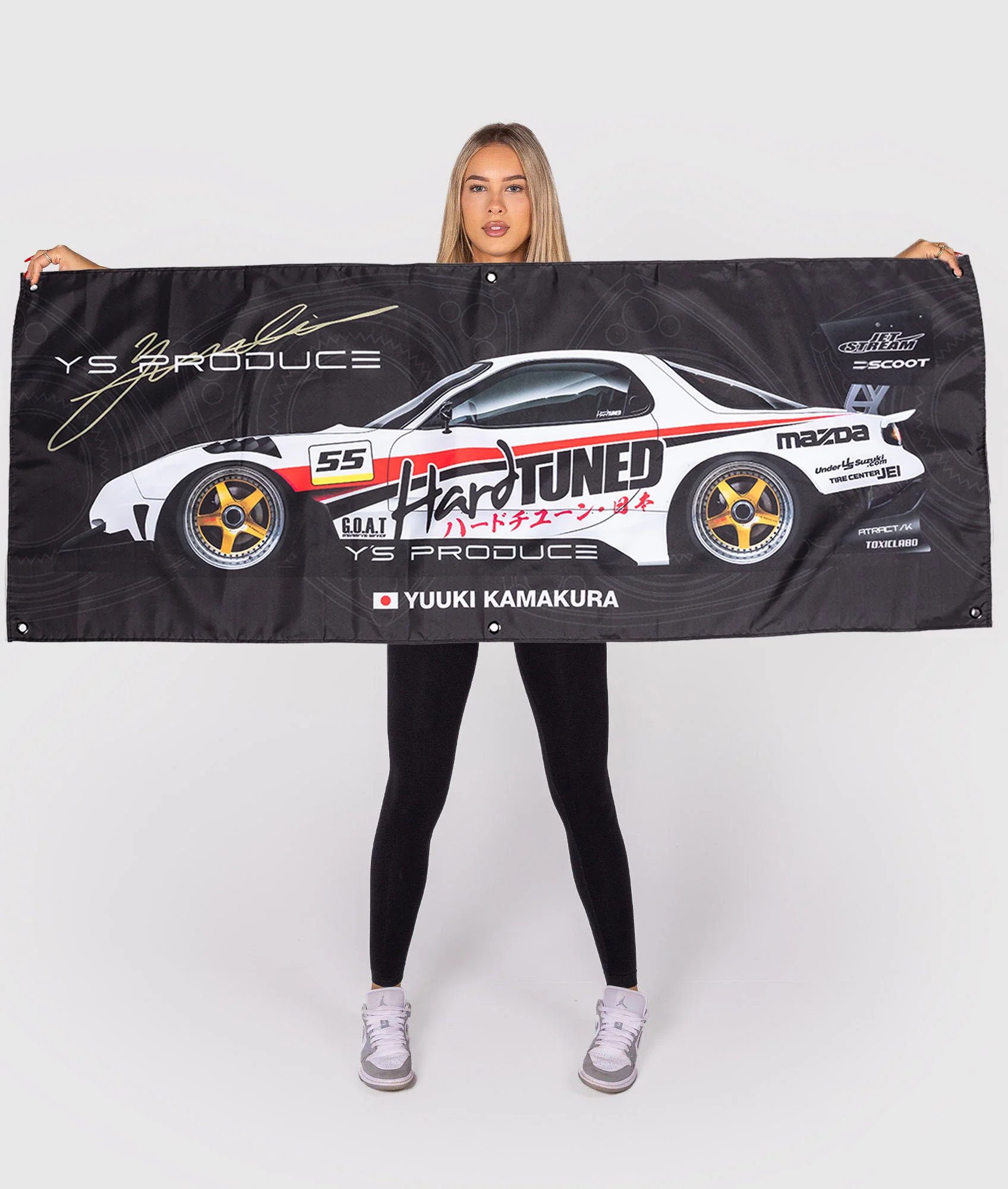 Yuuki Kamakura Mazda RX-7 Garage Flag